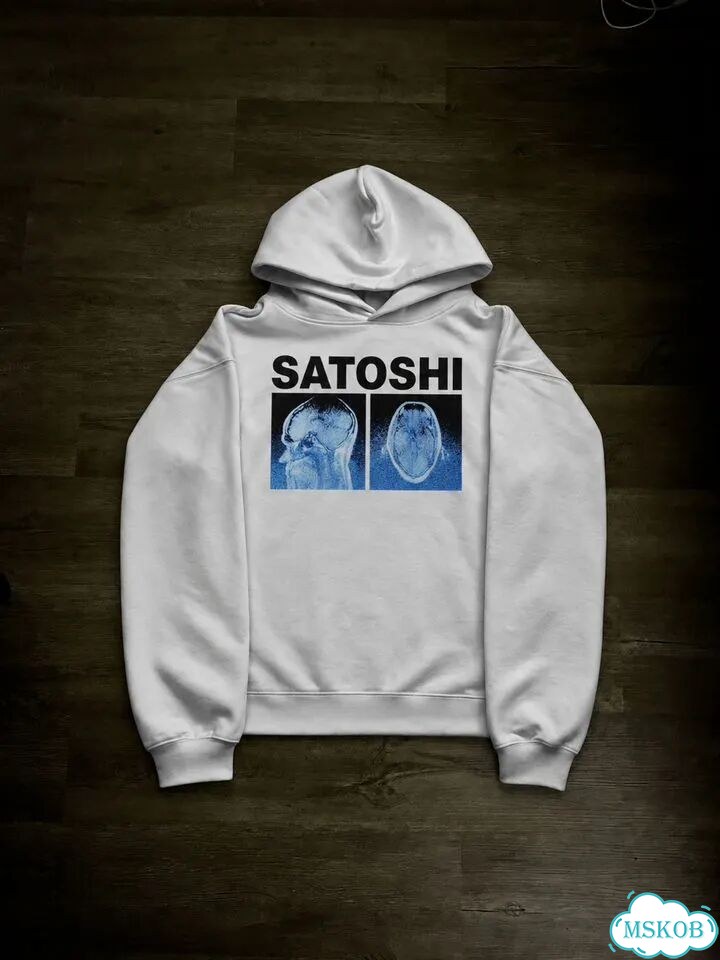 Архивное Белое Худи Satoshi Nakamoto X-ray фото 1