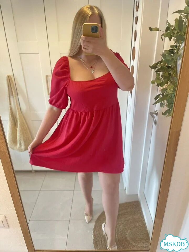 Яркое малиновое платье Primark фото 3