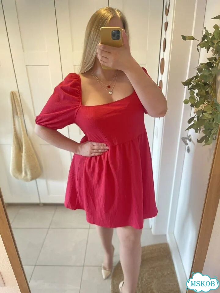 Яркое малиновое платье Primark фото 4