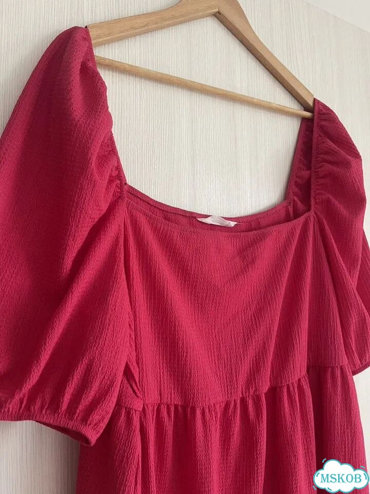 Яркое малиновое платье Primark фото 8