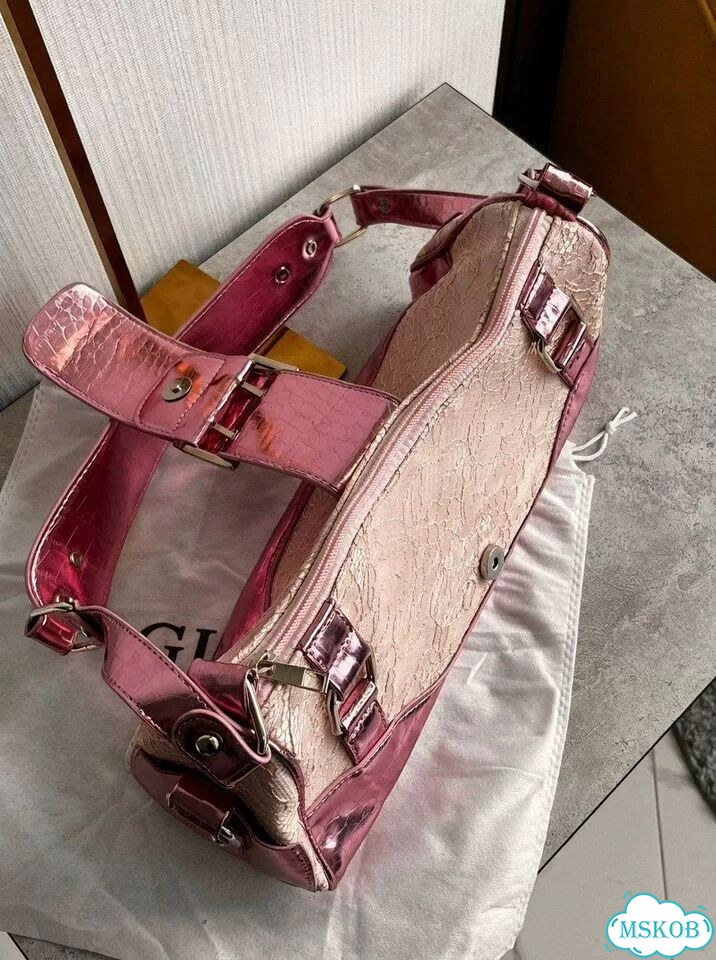 Guess type сумка розовая y2k 2000s glam вайб ретро фото 2