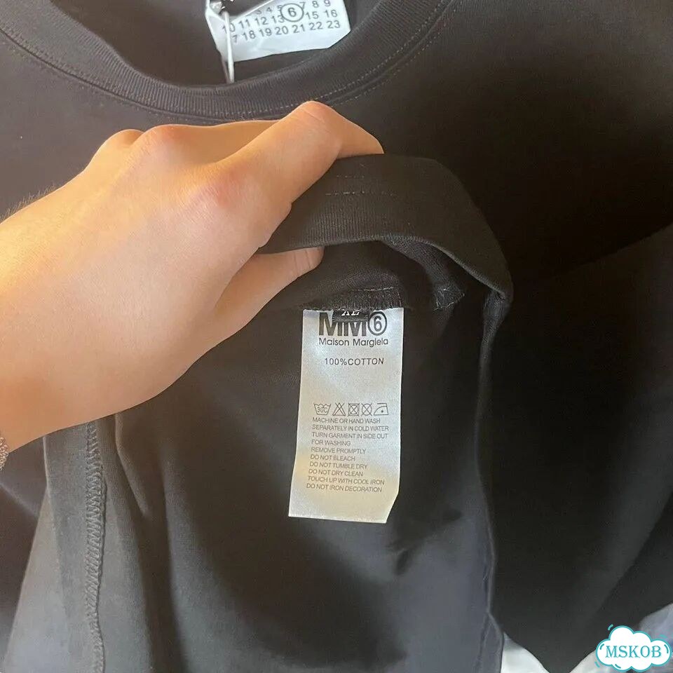 Футболка Maison Margiela черная фото 10