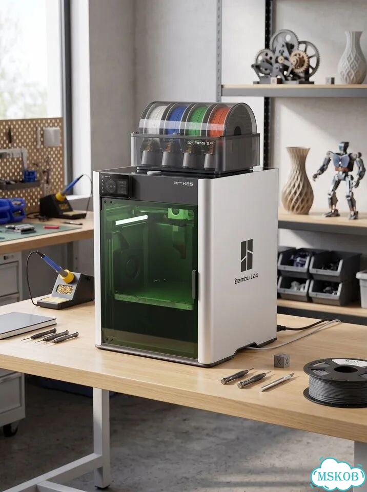 3D принтер Bambu Lab H2S AMS+10W Laser новый Eu фото 1