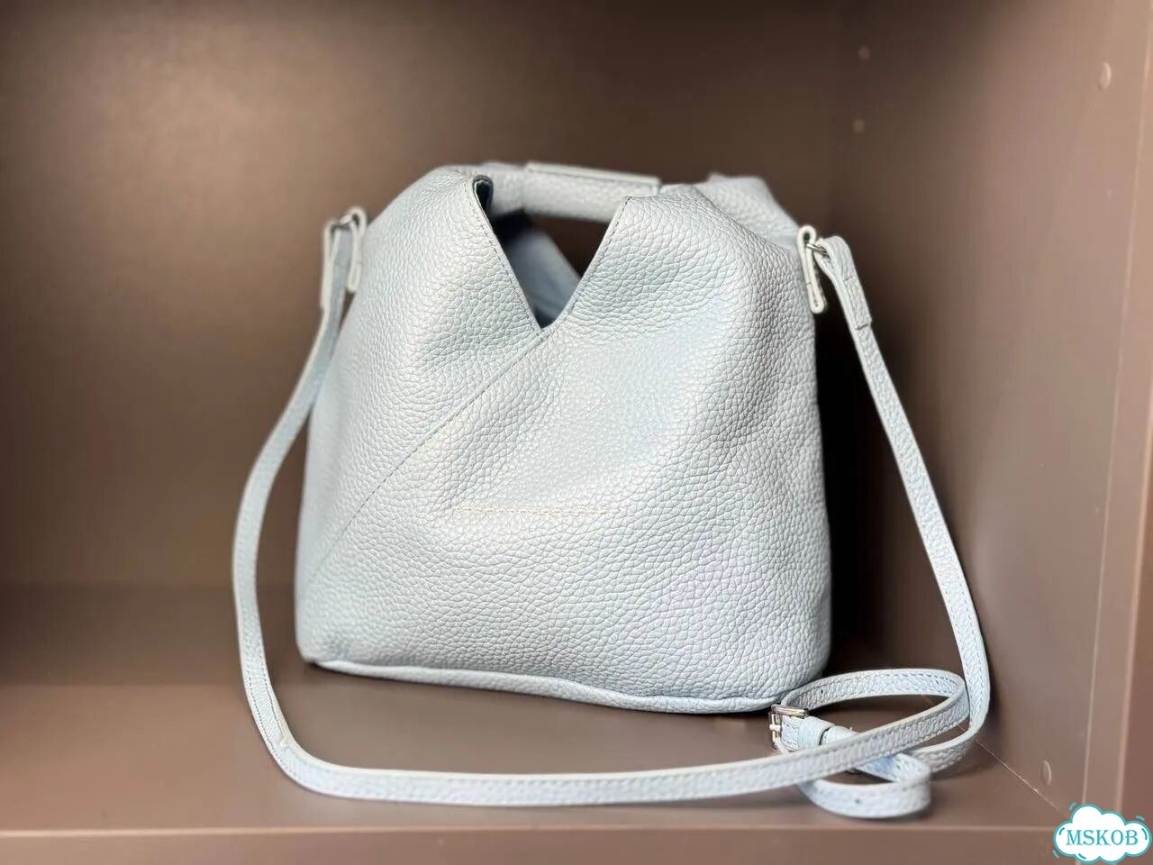 Mm6 maison margiela сумка голубая женская фото 2