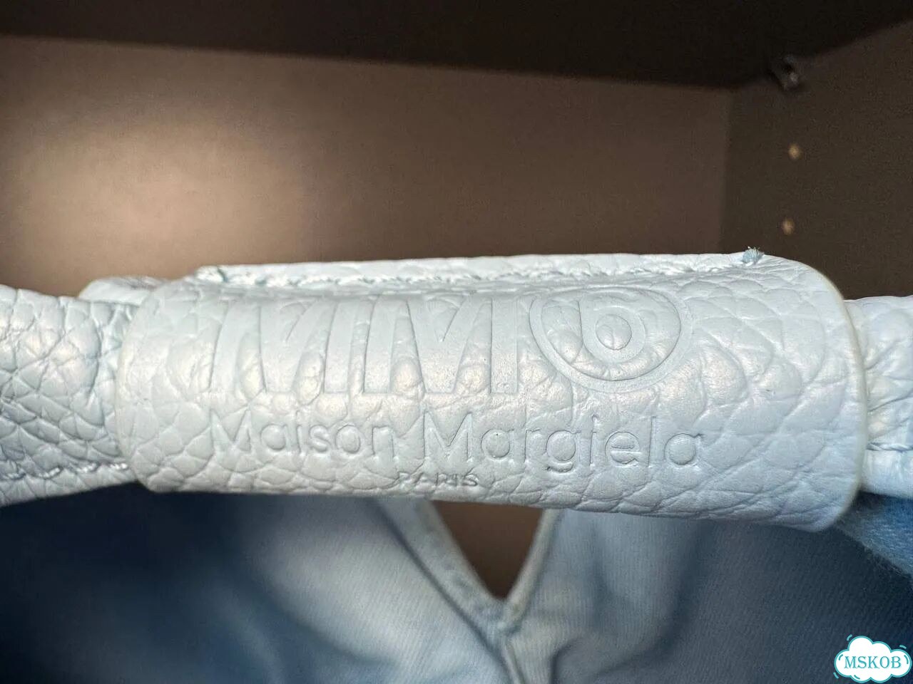 Mm6 maison margiela сумка голубая женская фото 4