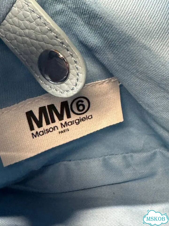 Mm6 maison margiela сумка голубая женская фото 6